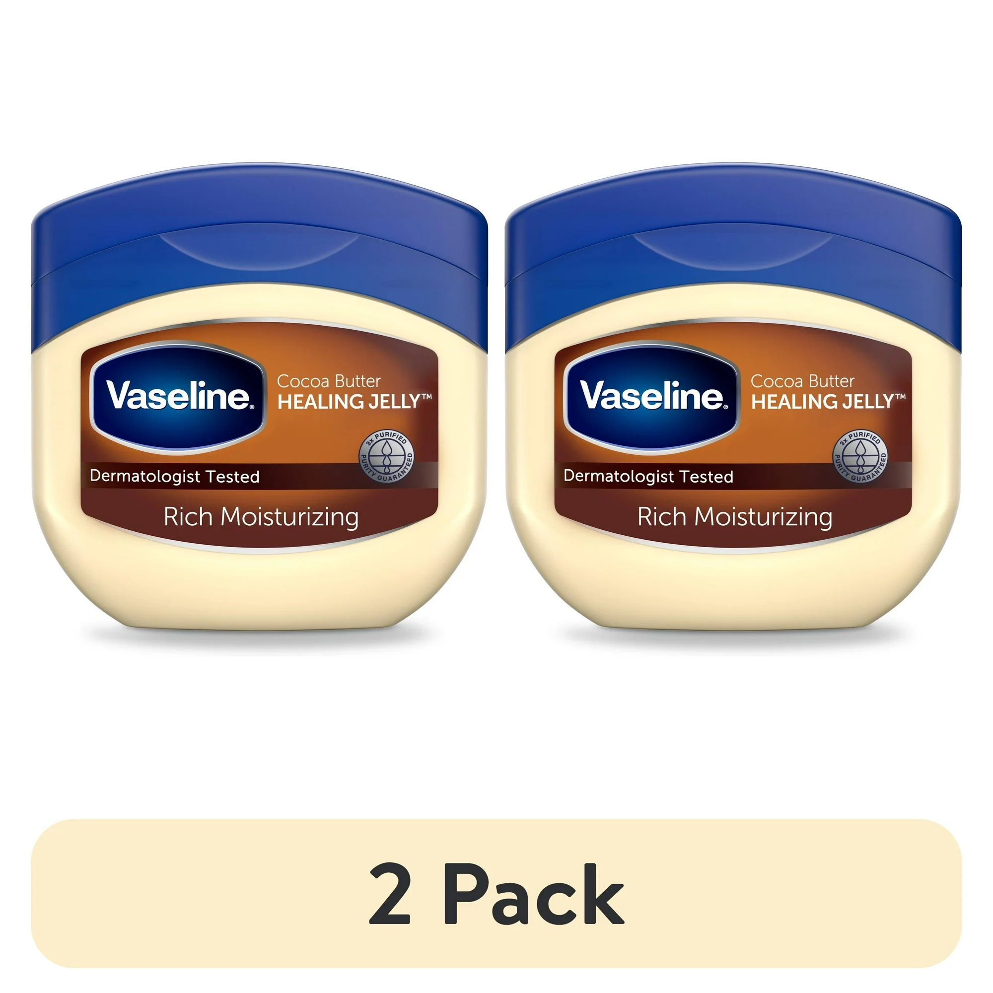 (Paquete de 2) Vaseline Rich Hidratante Cocoa B