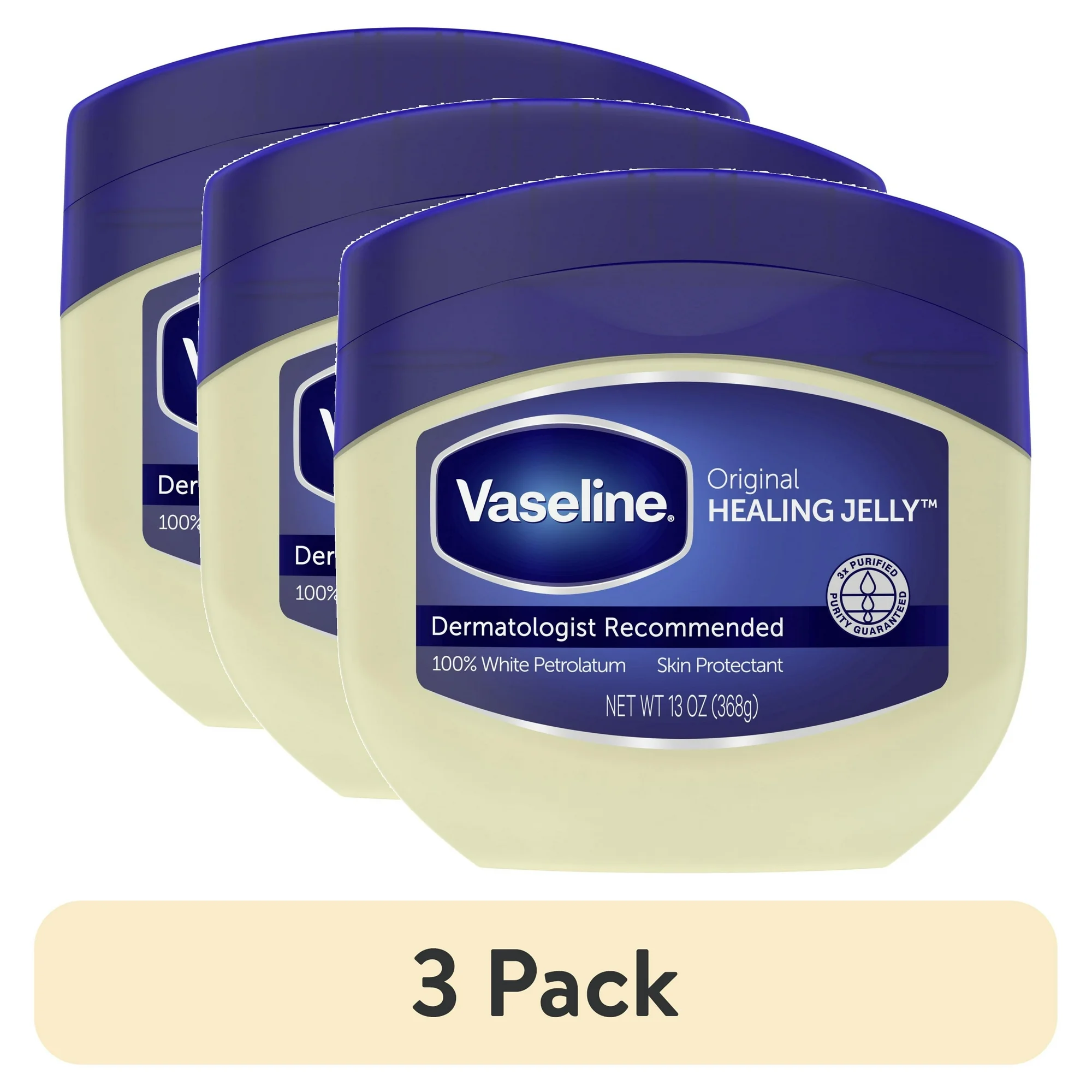 (Paquete de 3) Vaseline Original Cuidado de la Piel