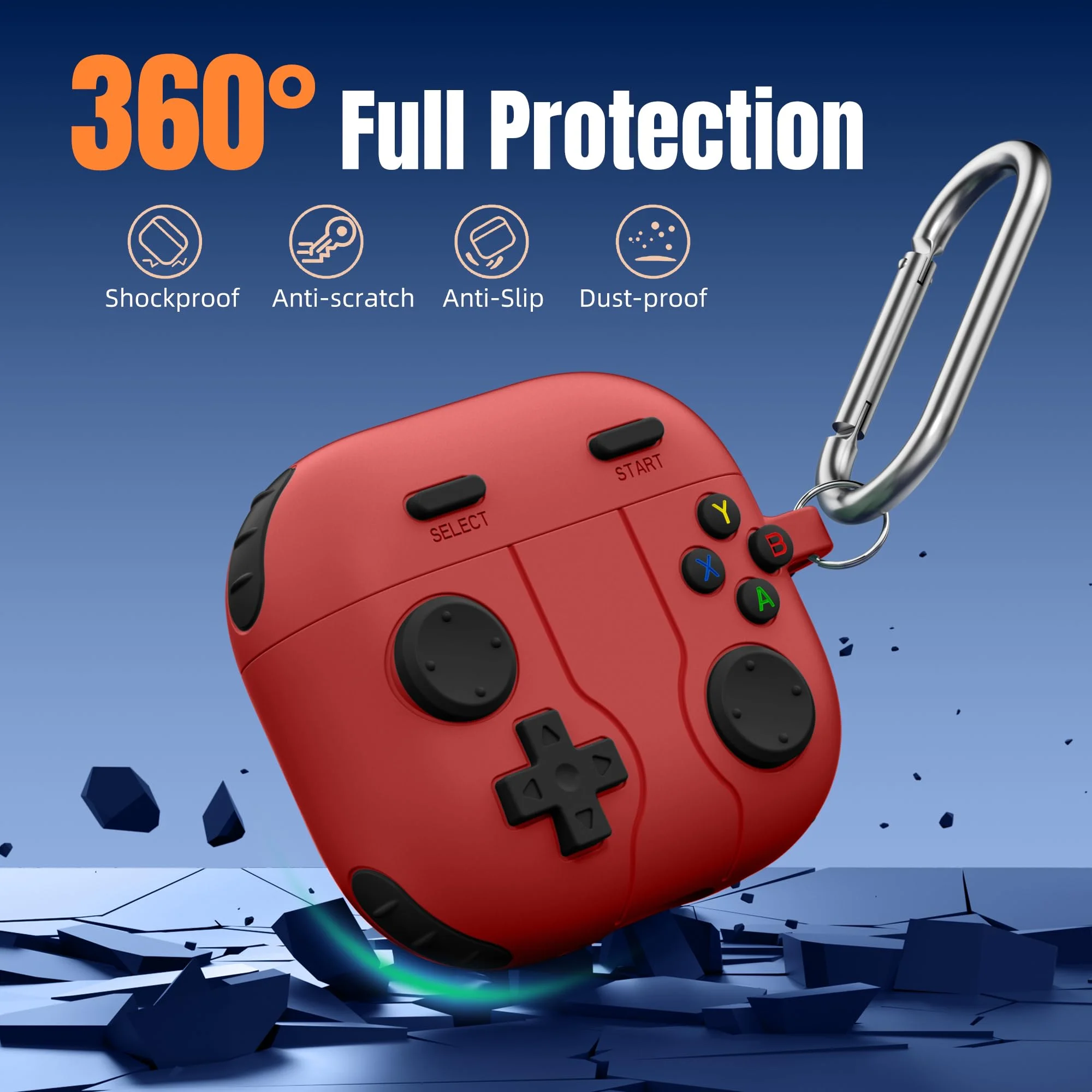 Funda Compatible con Airpods 4 con Kit de Limpieza,