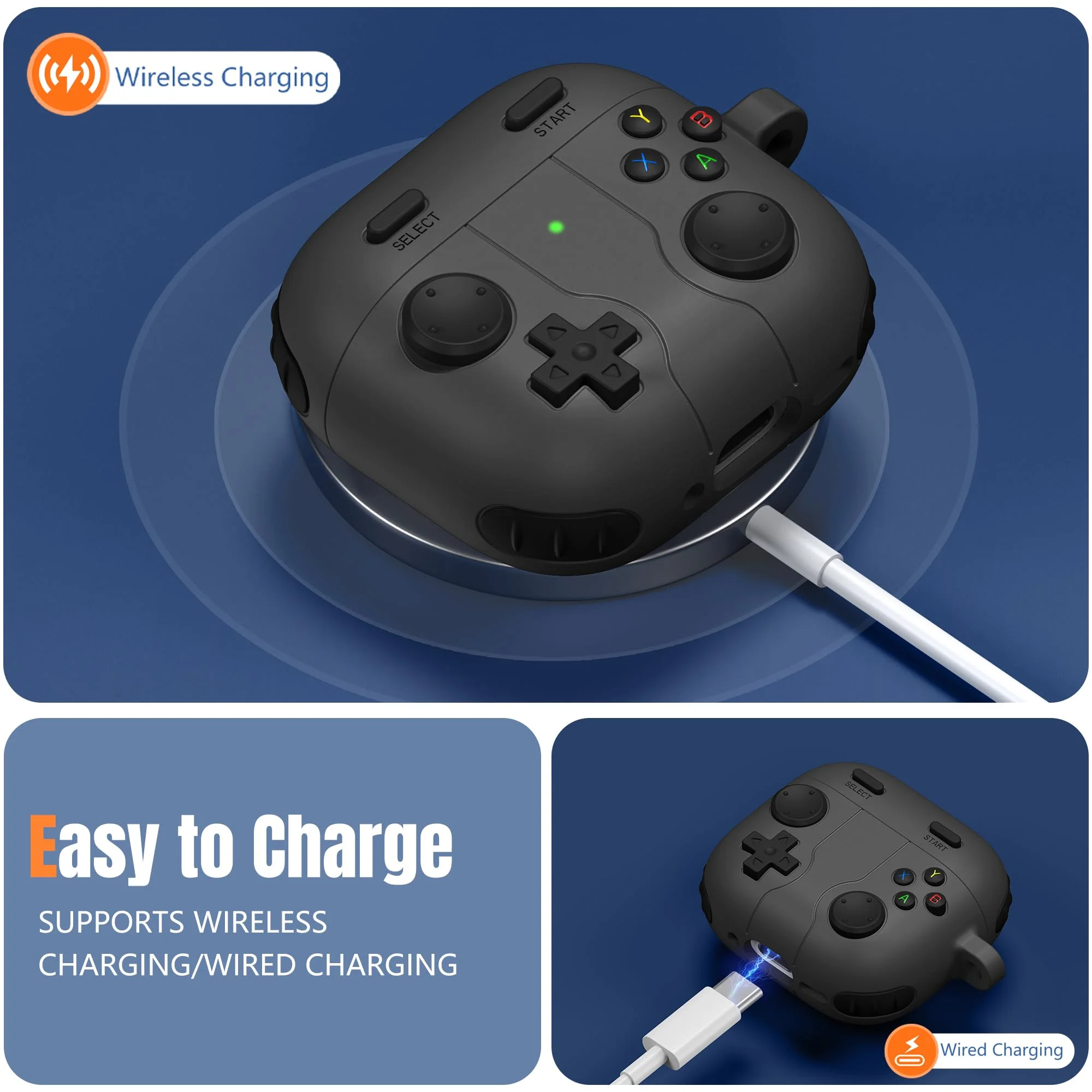 Funda Compatible con Airpods 4 con Kit de Limpieza, N