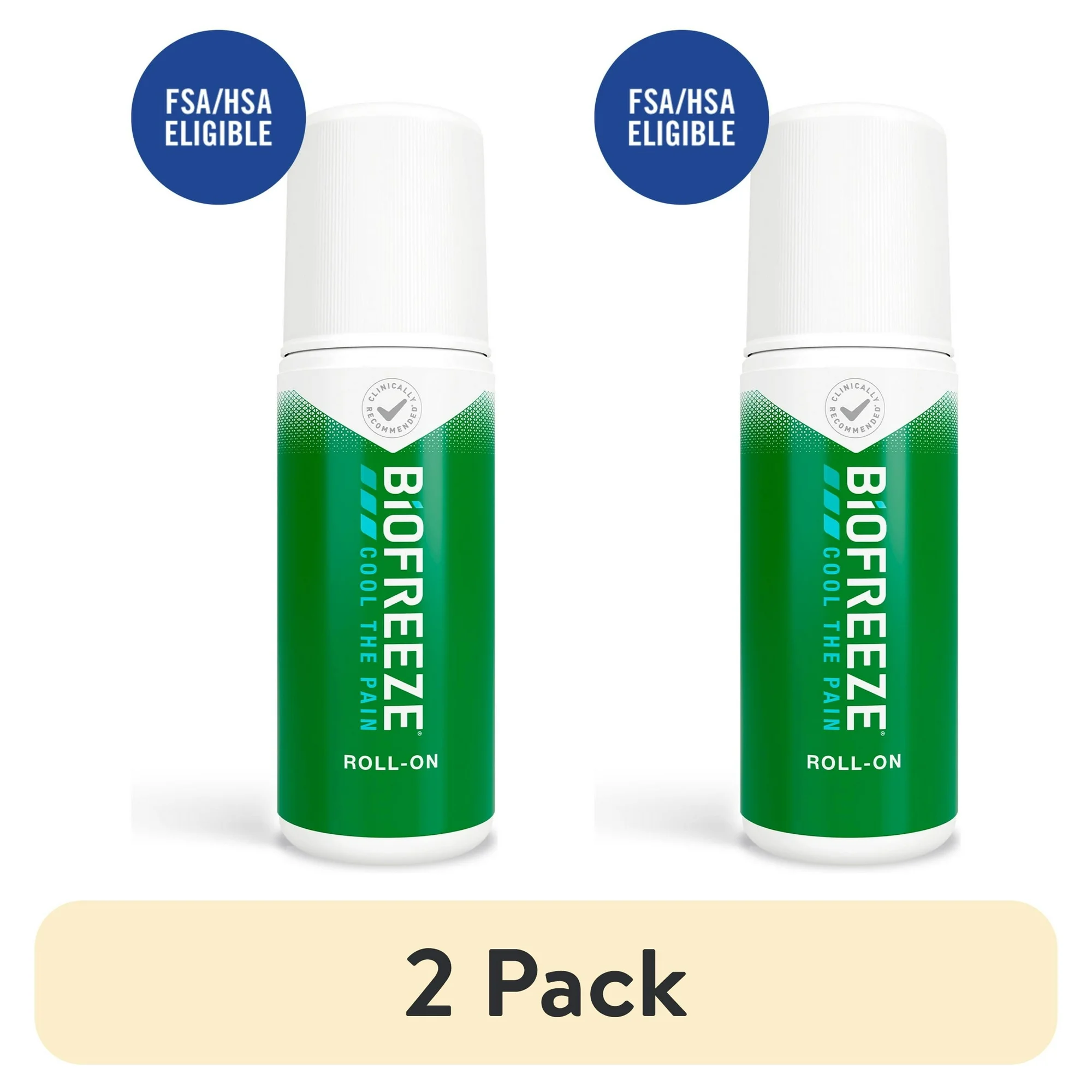 (2 pack) Biofreeze Roll-On