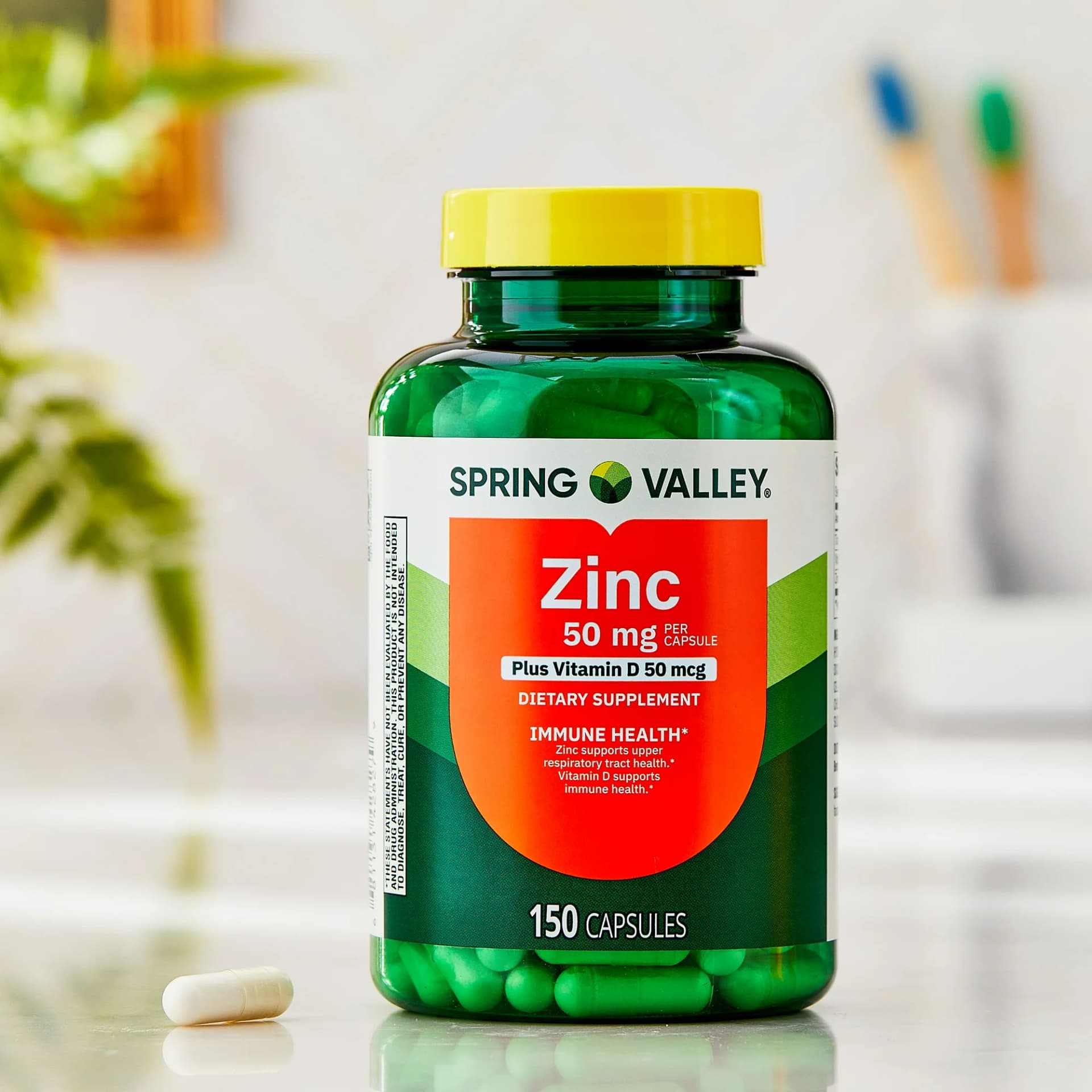 Zinc con Vitamina D, 50 mg, 150 Unidades.