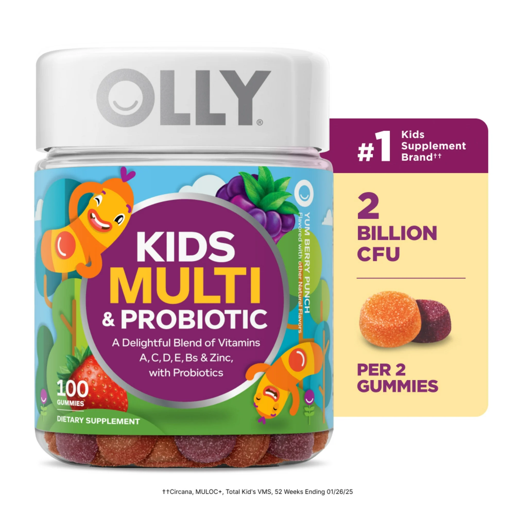 Gomitas Multivitamínicas + Probióticas para Niños,