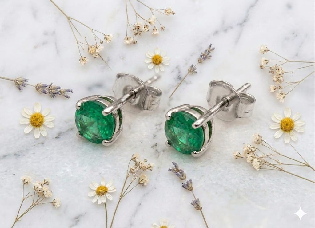 Topos Oro Blanco de 18 K