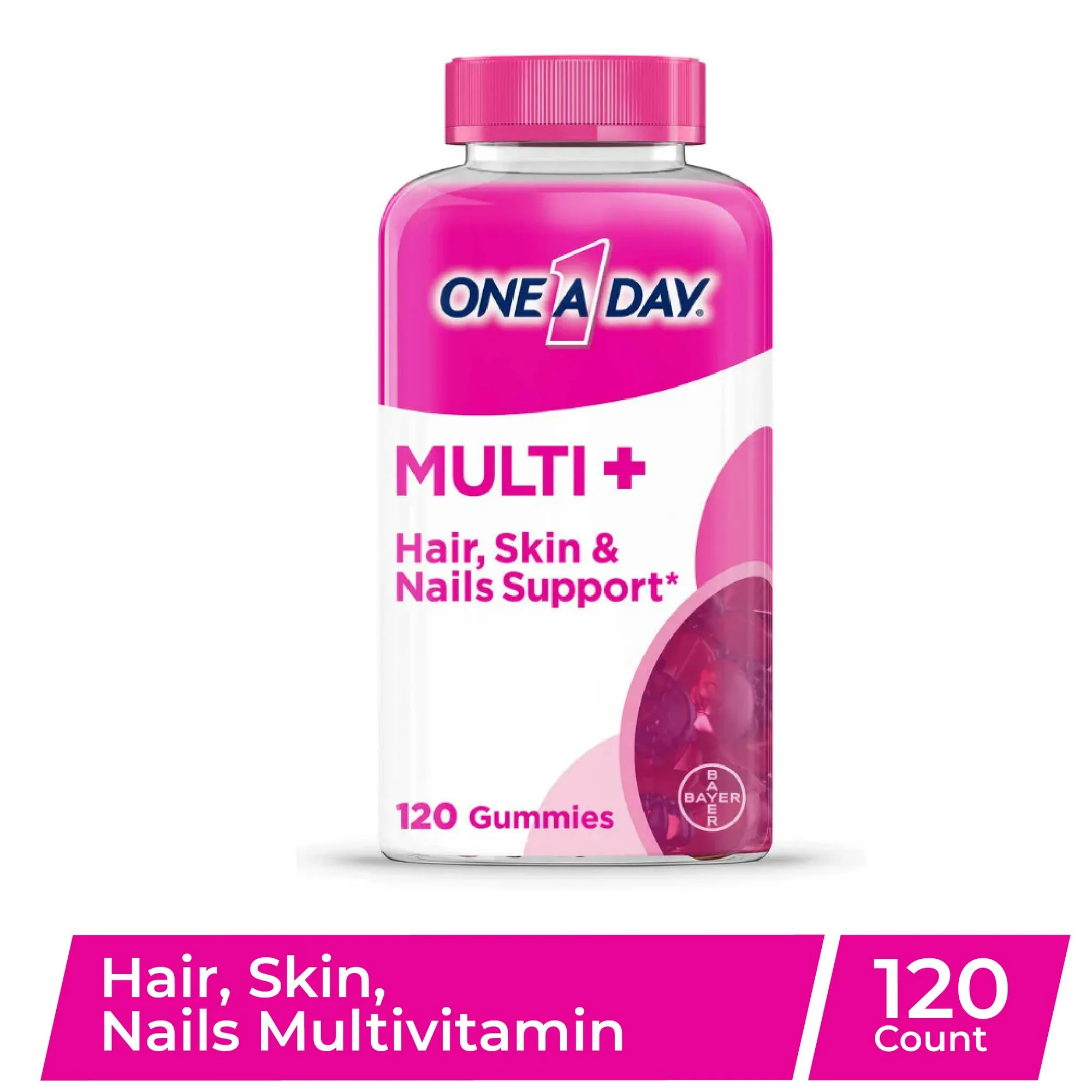Multivitamínico Gomoso de Apoyo para Cabello, Piel y Uñas, 120 Unidades