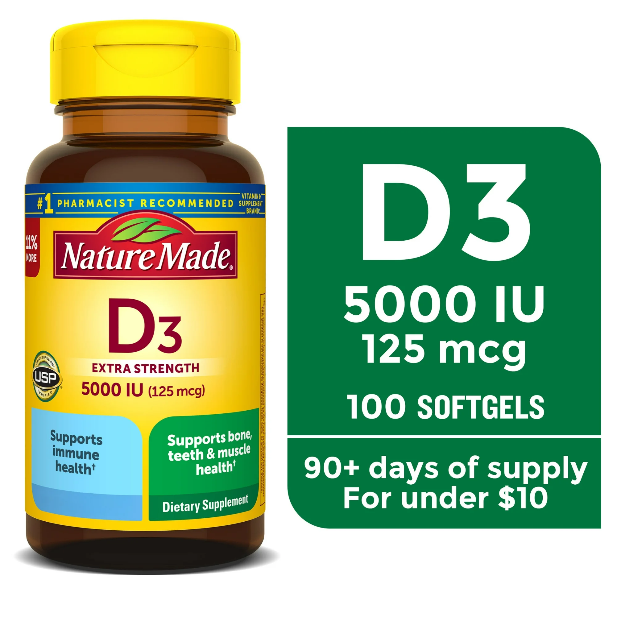 Vitamina D3 de Fuerza Extra 5000