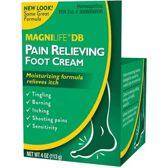 Crema para Aliviar el Dolor Del Pie Diabético, 4 oz