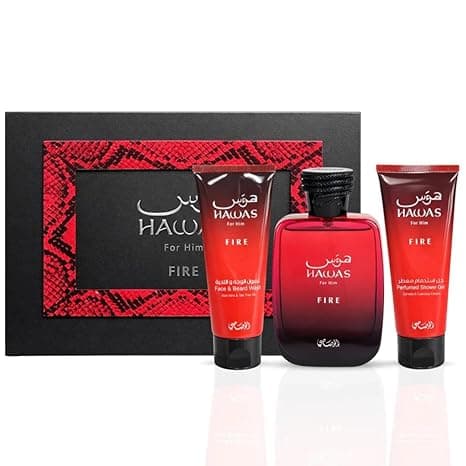 RASASI Hawas Fire - Set de regalo de 3 piezas