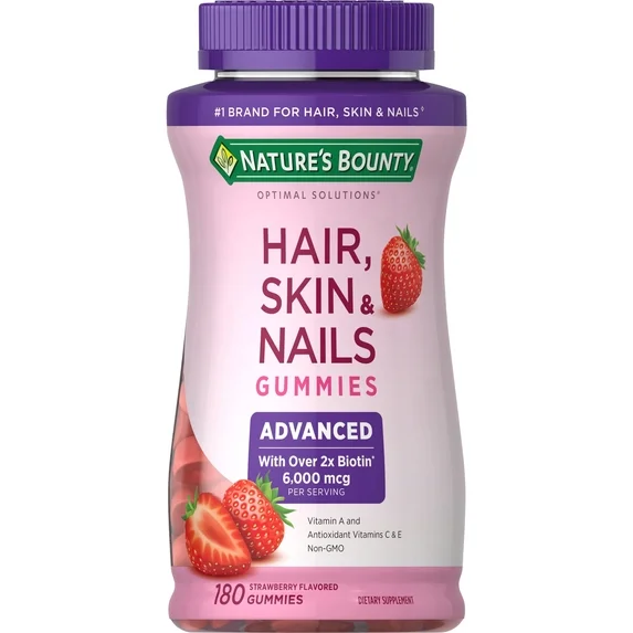 Vitaminas para Cabello, Piel y Uñas con Biotina