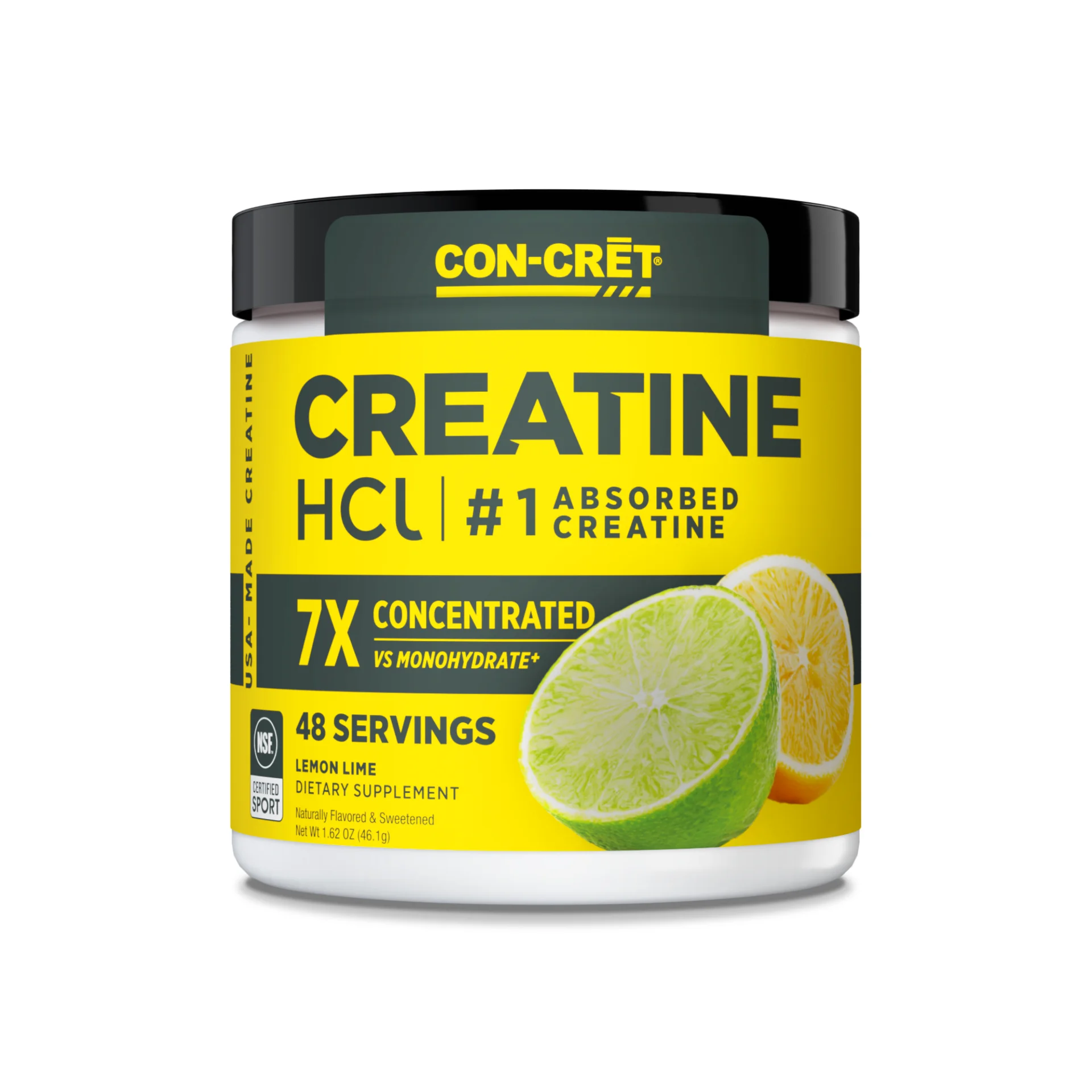 Creatina HCl Patentada en Polvo de Limón y Lima,